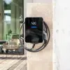 Punto de recarga V2C Trydan 7,4kW cable T2 5m pared con protecciones eléctricas con toma schuko apto para integración con instalación solar